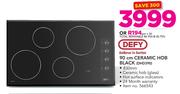 Defy 90cm Ceramic Hob Black DHD390