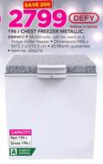 Defy 196Ltr Chest Freezer Metallic DMF451
