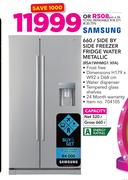 Samsung 660Ltr Side By Side Freezer Fridge Metallic RSAWHMG1 XFA