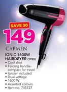 Carmen Ionic 1600W Hairdryer