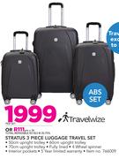 Travel Stratus 3 Piece Luggage Travel Set-Per Set