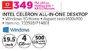 Lenovo Intel Celeron All In One Desktop-On My Meg 500