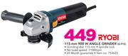Ryobi 115mm 900W Angle Grinder G915
