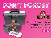 Bigjim 42cm, 32cm, 21cm Toolbox Set