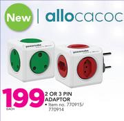 Allocacoc 2 or 3 Pin Adaptor-Each