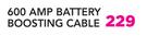 Moto 600 Amp Battery Boosting Cable Including Storage Bag