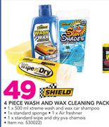 Shield 4 Piece Wash And Wax Cleaning Pack