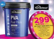 Homestead Fast Hide Matt PVA-3x20Ltr
