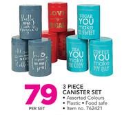 3-Piece Canister Set-Per Set