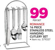 Romance 16-Piece Stainless Steel Hanging Cutlery Set-Per Set