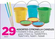 Assorted Citronella Candles-Each