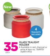 Glass Tealight Holder-Each