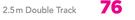 Decorland Steel Curtain Track(Double) 2.5m