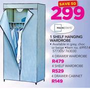 Mainstays 4 Shelf Wardrobe