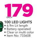 100 LED Lights-Each