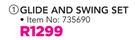 Bounce king Glide & Swing Set