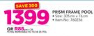 Intex Prism Frame Pool 305cm x 76cm With Pillow Back Loungee