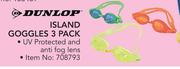 Dunlop Island Goggles 3 Pack