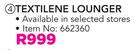 Out & About Textaline Lounger