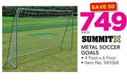 Summit Metal Soccer Goals 4 Foot x 6 Foot-Each