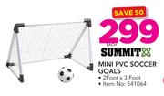 Summit Mini PVC Soccer Goals-Each