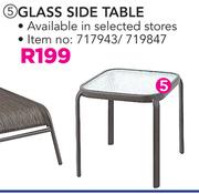 Out & About Glass Side Table