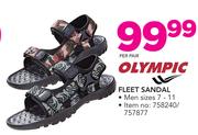 Olympic Fleet Sandal Men Sizes 7-11-Per Pair