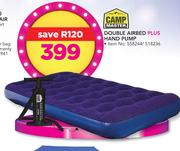 Campmaster Double Airbed Plus Hand Pump