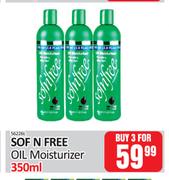Sof N Free Oil Moisturizer-For Any 3 x 350ml 