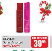 Revlon Spray Assorted-For Any 2 x 90ml/ 120ml