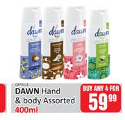 Dawn Hand & Body Assorted-For Any 4 x 400ml