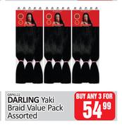 Darling Yaki Braid Value Pack Assorted-For Any 3 