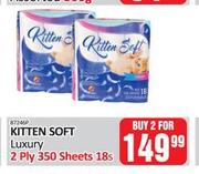 Kitten Soft Luxury 2 Ply 350 Sheets-For Any 2 x 18's