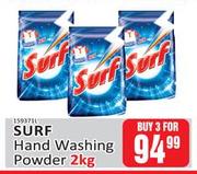 Surf Hand Washing Powder-For Any 3 x 2kg