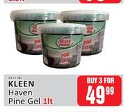 Kleen Haven Pine Gel-For Any 3 x 1Ltr