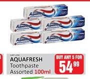 Aquafresh Toothpaste Assorted-For Any 5 x 100ml