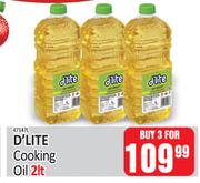 D'Lite Cooking Oil-For 3 x 2Ltr