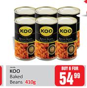 Koo Baked Beans-For 6 x 410g
