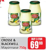 Crosse & Blackwell Mayonnaise-For 3 x 750g