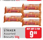Striker Assorted Biscuits-For Any 5 x 50g