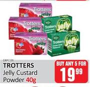 Trotters Jelly Custard Powder-For Any 5 x 40g