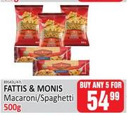 Fattis & Monis Macaroni/Spaghetti-For Any 5 x 500g
