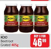 Koo Beetroot Grated-For 3 x 405g