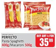 Perfecto Pasta Spaghetti/Macaroni-For Any 4 x 400g/500g