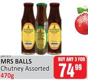 Mrs Balls Chutney Assorted-For Any 3 x 470g