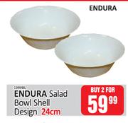 Endura Salad Bowl (Shell Design)-For 2