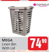 Contour Mega Linen Bin With Lid