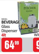 Beverage Glass Dispenser 4Ltr