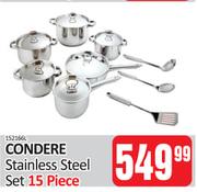 Condere 15 Piece Stainless Steel Set
