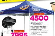 Discovery Adventure Gazebo Instantâneo 3x3M com 2 Paineis Laterais Azuis